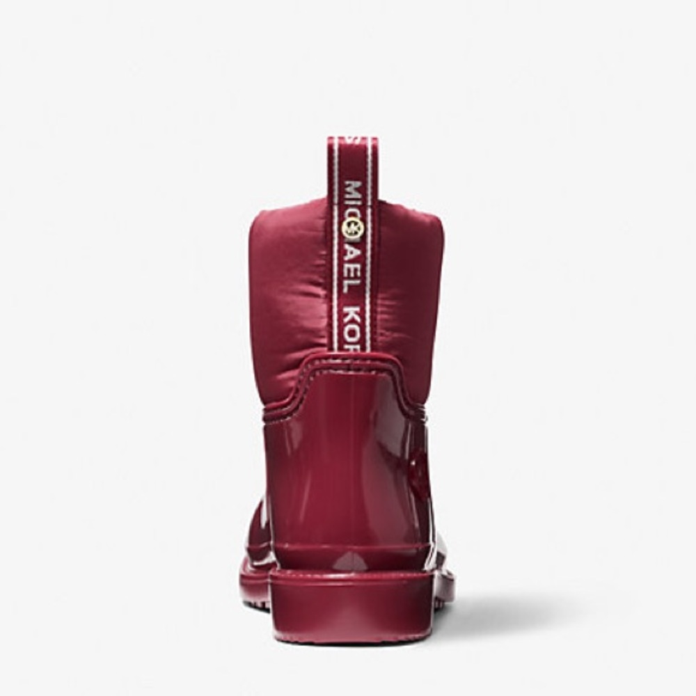 Michael Kors Berry Red Ankle Rain Bootie - Picture 2 of 16